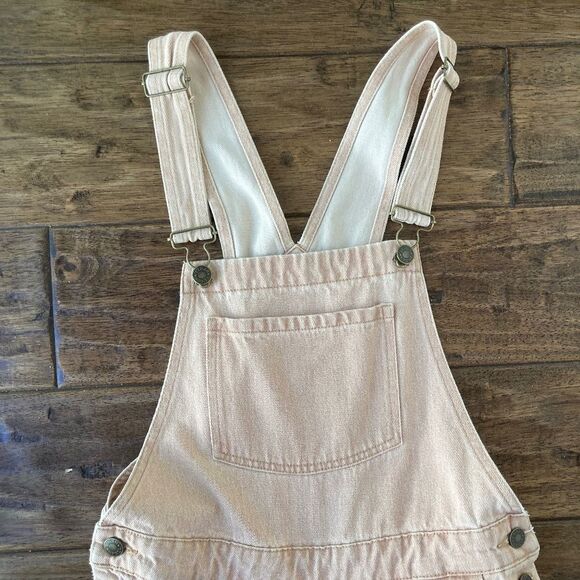 SPELL Classic Overalls Blush Straight Leg Women's Small 100% Organic Cotton Boho - Picture 6 of 15